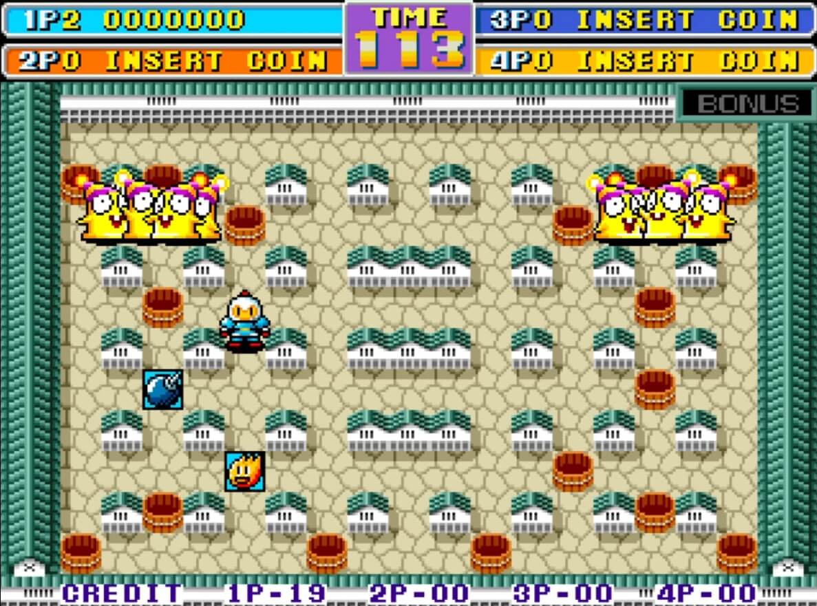 Bomber Man World - геймплей игры Arcade